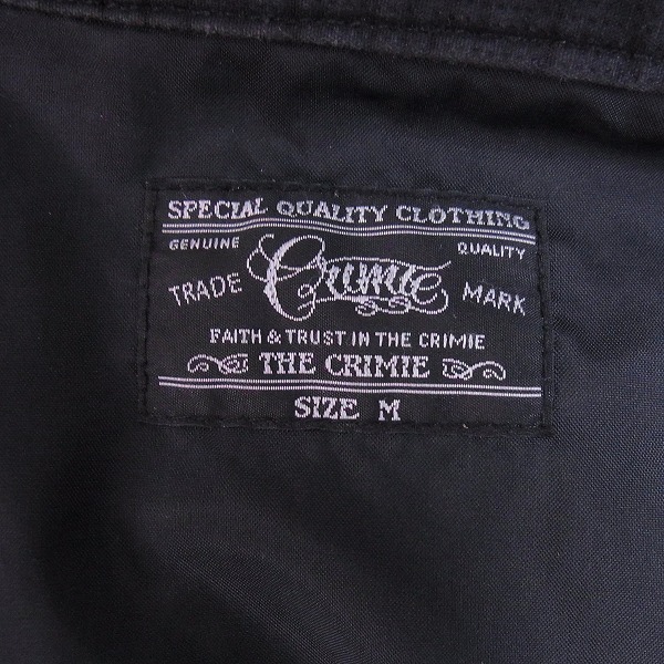 実際に弊社で買取させて頂いたCRIMIE/クライミー スカル刺繍 ジップアップブルゾン/Mの画像 2枚目