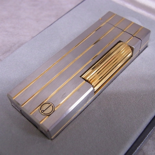 実際に弊社で買取させて頂いたdunhill/ダンヒル ストライプ柄ローラーガスライター
