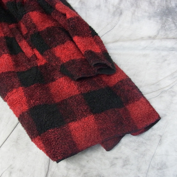 実際に弊社で買取させて頂いたRoen/ロエン HIROMU TAKAHARA/ヒロムタカハラ 16AW LONG CHECK PK -02RED-/パーカー/Lの画像 5枚目