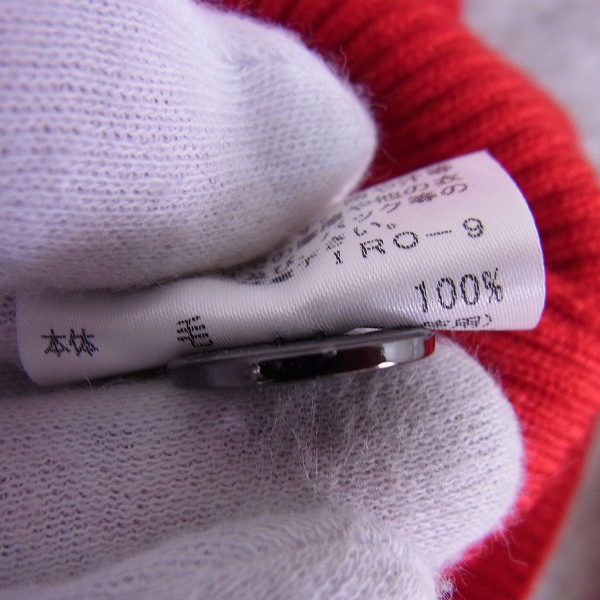 実際に弊社で買取させて頂いたBURBERRY LONDON/バーバリーロンドン ブルーレーベル 長袖 ニット レッド/38の画像 4枚目