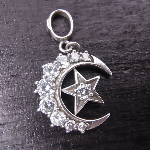 実際に弊社で買取させて頂いた【ギャラ付】Loree Rodkin/ローリーロドキン ハーフ ムーン スター ペンダントの画像 1枚目