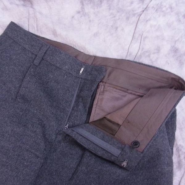 実際に弊社で買取させて頂いたKOLOR/カラー 14AW シャギーウール テーパードパンツ 2の画像 2枚目