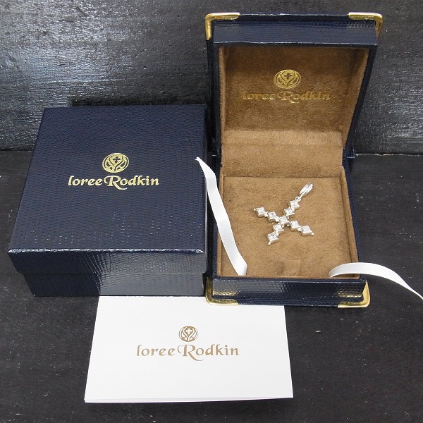実際に弊社で買取させて頂いた【ギャラ付】Loree Rodkin/ローリーロドキン LOVE & HATE クロスペンダントの画像 5枚目