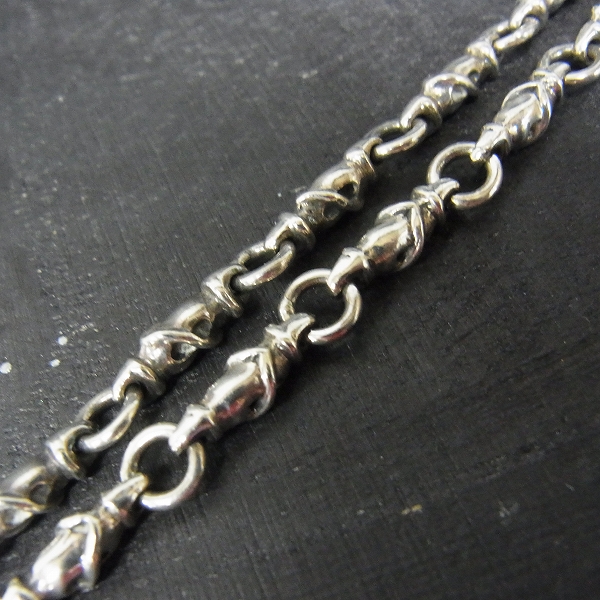 実際に弊社で買取させて頂いたLord Camelot/ロードキャメロット デザインチェーンｗ/ガーネット LC-1009GN 40㎝の画像 3枚目