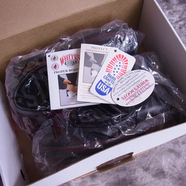 実際に弊社で買取させて頂いたWHITE’SBOOTS/ホワイツブーツ セミドレスブーツ/BRN/ダークブラウン DRESS 2332-C /6.5E の画像 8枚目