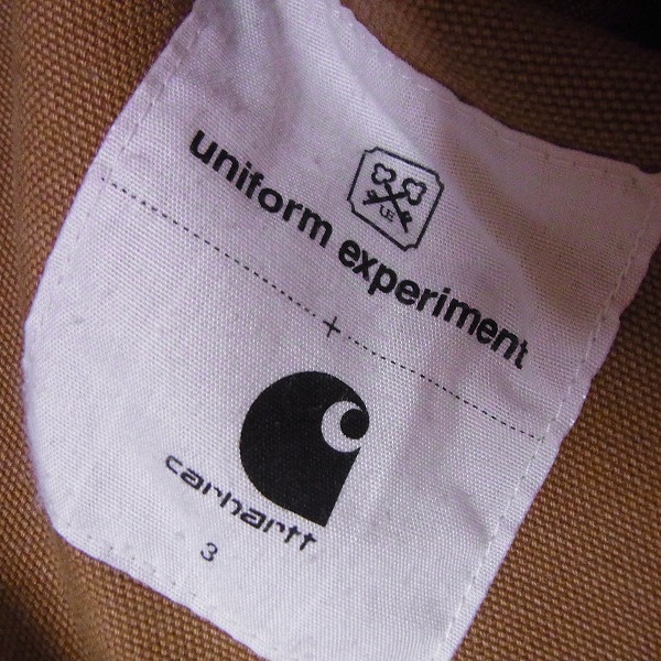 実際に弊社で買取させて頂いたUniform Experiment×CARHARTT 切替コーデュロイ 長袖 ワークシャツ/3の画像 2枚目