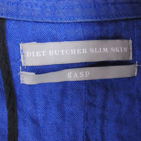 実際に弊社で買取させて頂いたDIET BUTCHER SLIM SKIN/ダイエットブッチャー ｇASP リネン トレンチコート/1の画像 2枚目