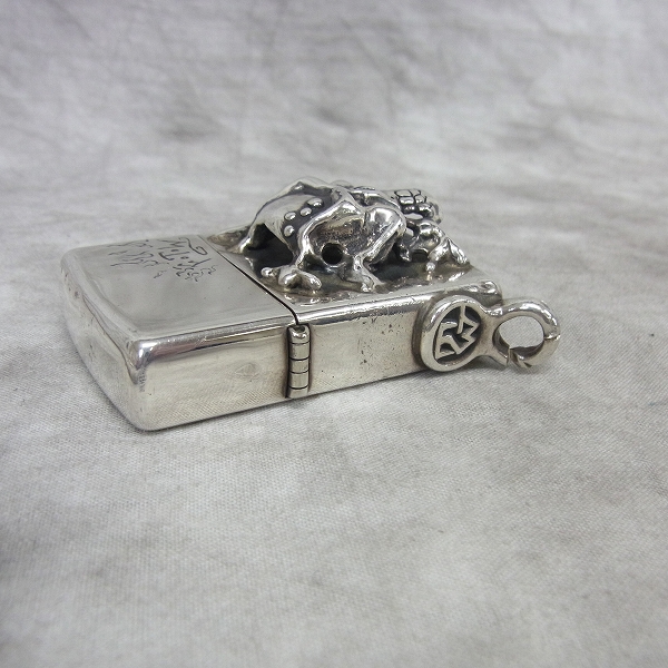 実際に弊社で買取させて頂いたTRAVIS WALKER/トラヴィスワーカー スターリング ZIPPO/ジッポー メルティングスカルの画像 3枚目