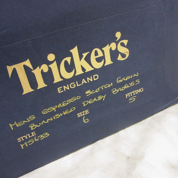 実際に弊社で買取させて頂いたTricker's/トリッカーズ バートン ウィングチップブーツ/M5633/6の画像 9枚目