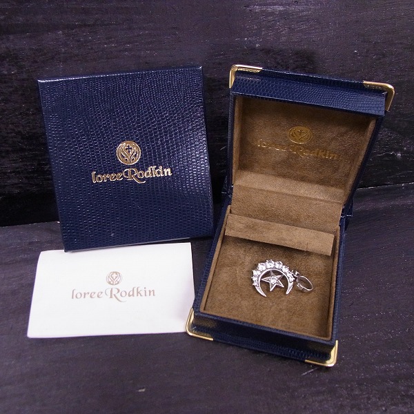 実際に弊社で買取させて頂いた【ギャラ付】Loree Rodkin/ローリーロドキン ハーフ ムーン スター ペンダントの画像 7枚目