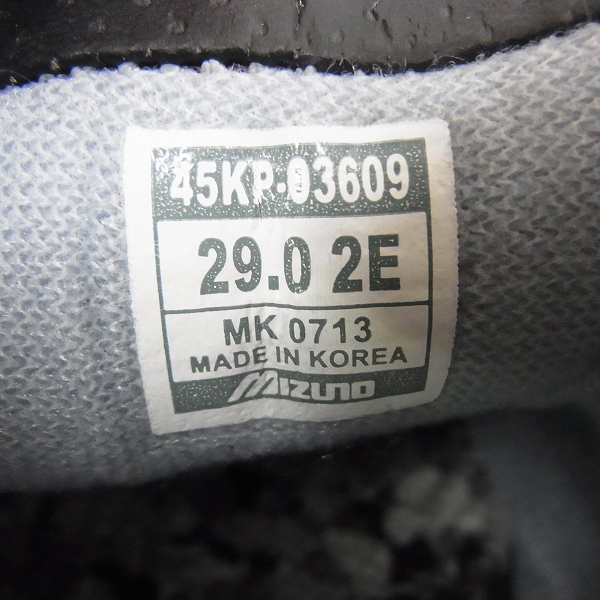 実際に弊社で買取させて頂いたMIZUNO/ミズノ ゴルフシューズ GENEM/ジェネム 001 45KP-03609 29cm ブラック 2Eの画像 5枚目