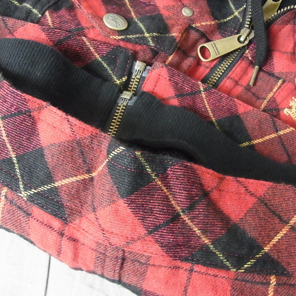 実際に弊社で買取させて頂いたBURBERRY LONDON/バーバリーロンドン ブルーレーベル タータンチェック パーカー レディース  38の画像 5枚目