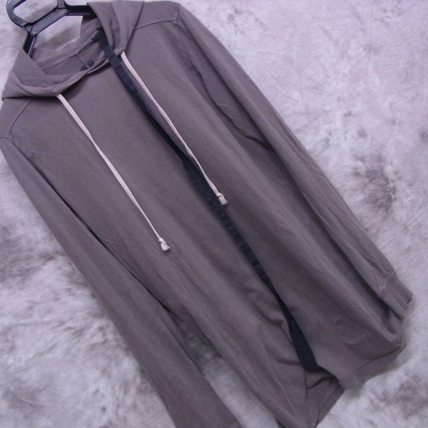 実際に弊社で買取させて頂いたRick Owens/リックオウエンス ロング丈プルオーバーパーカー/Mの画像 6枚目