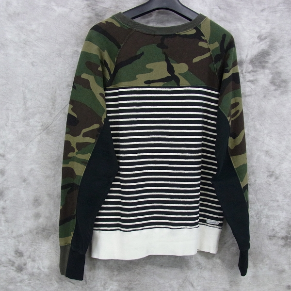 実際に弊社で買取させて頂いたSOPHNET./ソフネット CAMOUFLAGE PANEL BORDER CREW NECK SWEAT/SOPH-167098/Sの画像 1枚目