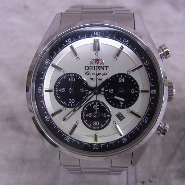 実際に弊社で買取させて頂いたORIENT/オリエント クロノグラフ ソーラー時計 TX00-C3-B CAの画像 1枚目