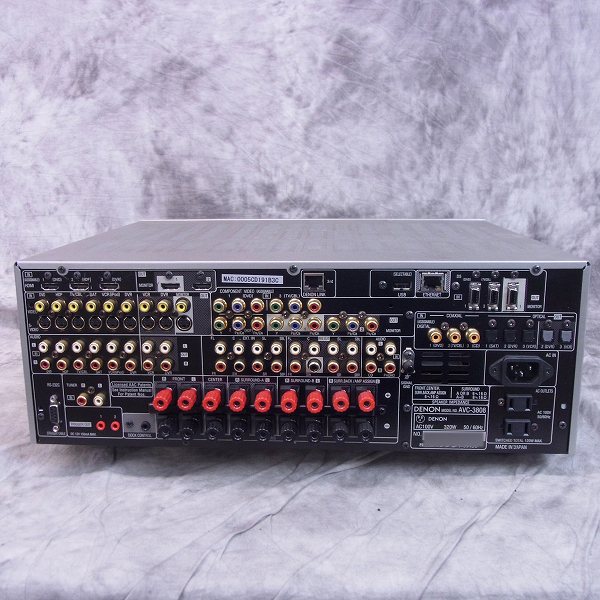 実際に弊社で買取させて頂いた【ジャンク】DENON AVサラウンドアンプ プレミアムシルバー AVC-3808の画像 1枚目