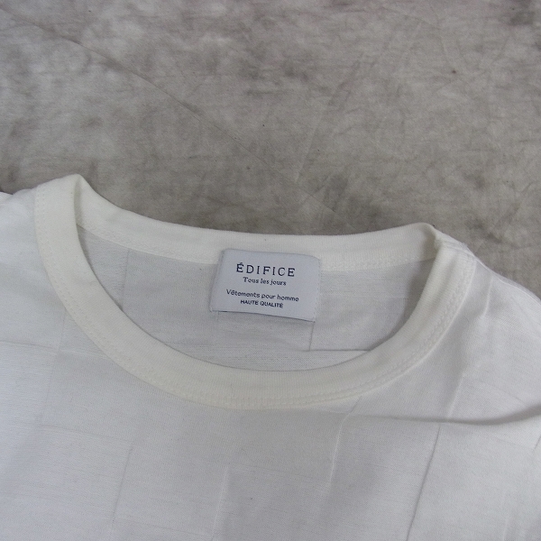 実際に弊社で買取させて頂いたEDIFICE/エディフィス Tシャツ/チェック柄シャツ等トップス 6点セットの画像 5枚目