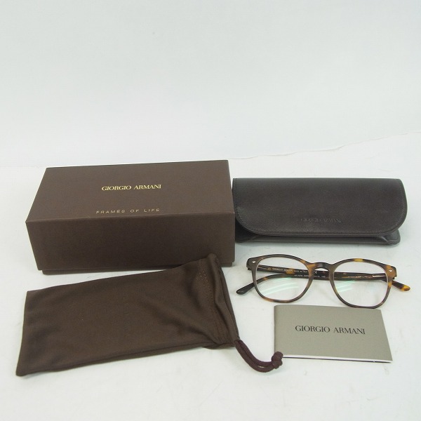 実際に弊社で買取させて頂いたGIORGIO ARMANI/ジョルジオアルマーニ デミ柄 メガネ AR7074-5492の画像 7枚目