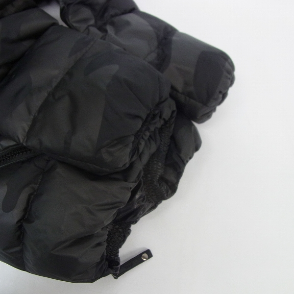 実際に弊社で買取させて頂いたHYDROGEN×DUVETICA/ハイドロゲン×デュベティカ ブラックカモ ダウンジャケット 21D004/44の画像 6枚目