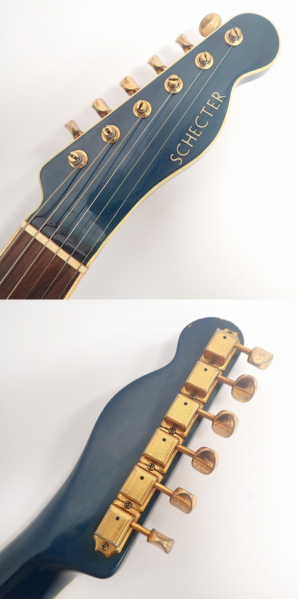 実際に弊社で買取させて頂いた★【型式詳細不明】SCHECTER/シェクター EMG搭載 アーチドトップ テレキャスシェイプ エレキギターの画像 1枚目