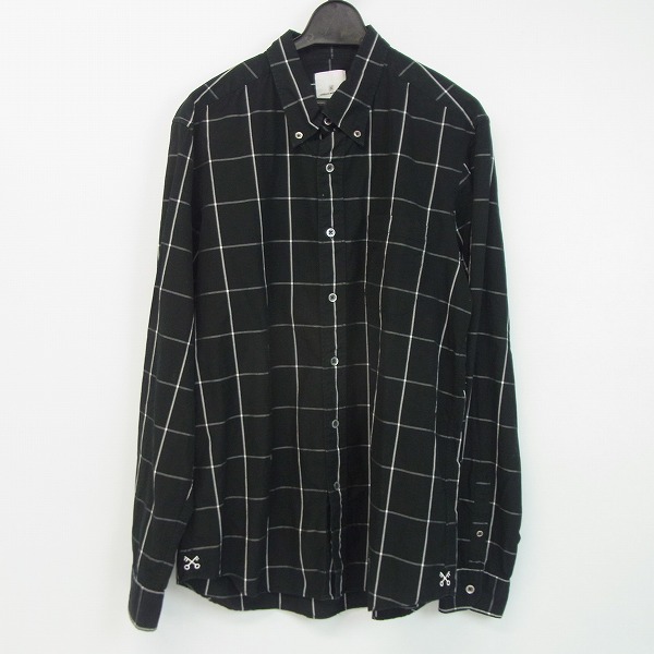 実際に弊社で買取させて頂いたunfiorm experiment/ユニフォームエクスペリメント ウィンドーペーン シャツ UE-150033/3