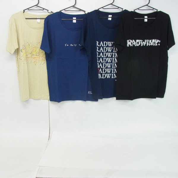 実際に弊社で買取させて頂いたRADWIMPS/ラッドウィンプス てんさい/16-17 YOIOTOSHIWO等 バンドTシャツ XL/4点セット