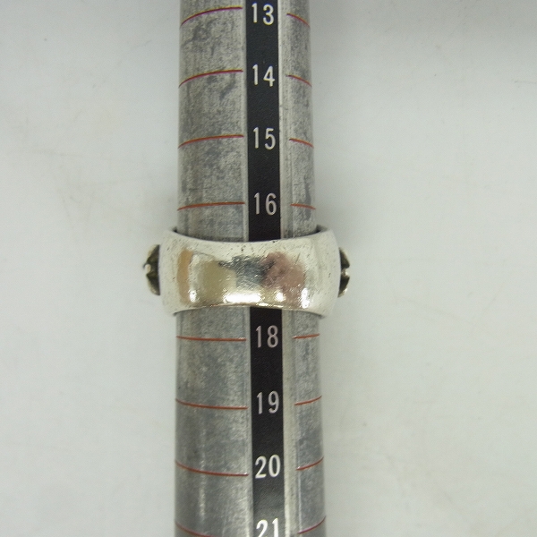 実際に弊社で買取させて頂いたA&G/エー&ジー ダブルクロスカボションストーンセットリング 17号の画像 4枚目