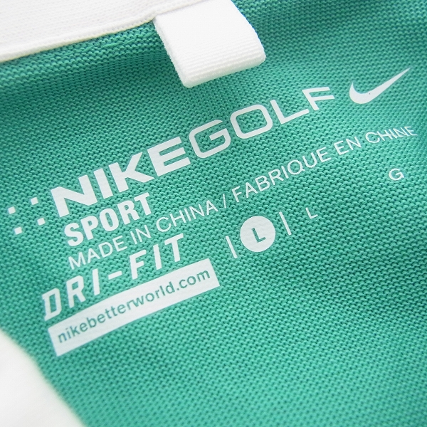 実際に弊社で買取させて頂いたNIKE GOLF/ナイキゴルフ DRI-FIT/ドライフィット ポロシャツ/ゴルフウェア/Lの画像 2枚目