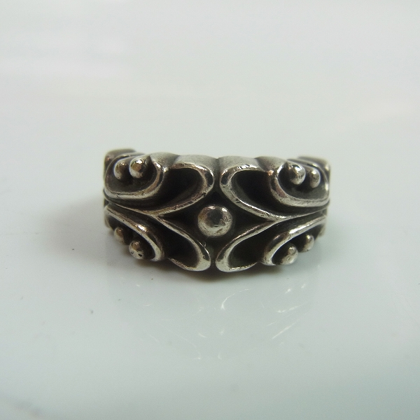 実際に弊社で買取させて頂いたSTANLEY GUESS/スタンリーゲス キングスフィリグリーリング 8.5号の画像 1枚目