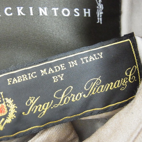 実際に弊社で買取させて頂いたMACKINTOSH/マッキントッシュ×ロロピアーナ トレンチコート/36の画像 3枚目