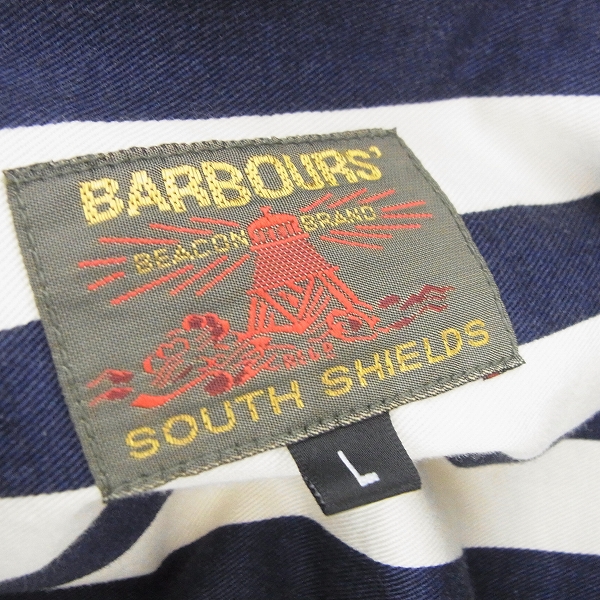 実際に弊社で買取させて頂いたBARBOUR SOUTH SHIELD/バブアー サウス シールド コーデュロイ切替 ジャケット/Lの画像 2枚目