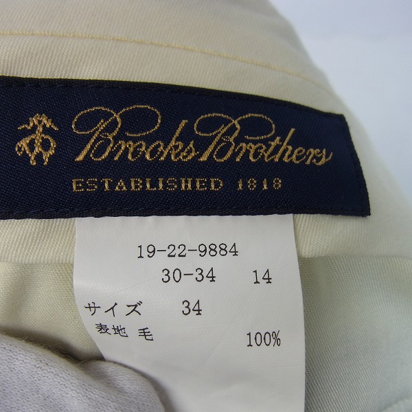 実際に弊社で買取させて頂いたBrooks Brothers/ブルックスブラザーズ スラックス パンツ/34の画像 3枚目