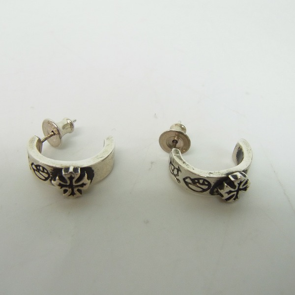 実際に弊社で買取させて頂いたA&G/エーアンドジー クロスフープピアス 2点セット