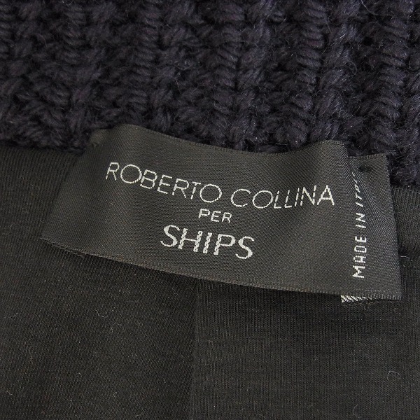 実際に弊社で買取させて頂いたSHIPS/シップス ROBERTO COLLINA ジップアップセーターベスト/ニット/アウター/48の画像 2枚目