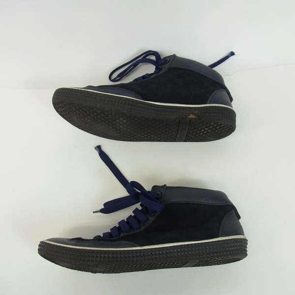 実際に弊社で買取させて頂いた【観賞用】JIMMY CHOO/ジミーチュウ ハイカットレースアップレザースニーカー/42の画像 3枚目