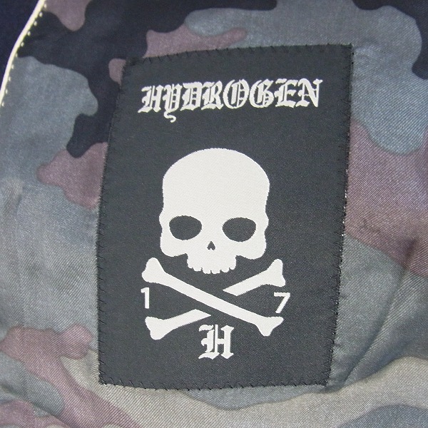 実際に弊社で買取させて頂いたHYDROGEN/ハイドロゲン×Luigi Bianchi Mantova メルトン ストライプ ダブル テーラードジャケット 46Rの画像 3枚目