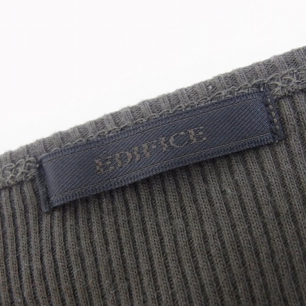 実際に弊社で買取させて頂いたEDIFICE/エディフィス ヘンリーネック 長袖 カットソー/40の画像 2枚目