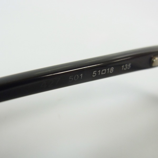 実際に弊社で買取させて頂いたBVLGARI/ブルガリ 度入り フルリム 黒縁メガネ 427/501の画像 3枚目