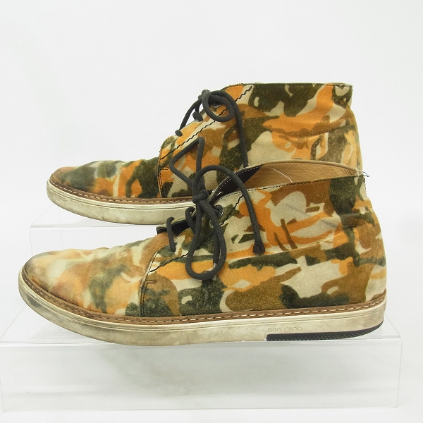 実際に弊社で買取させて頂いたJIMMY CHOO/ジミーチュウ チャッカスウェードブーツ/スエード/42の画像 2枚目