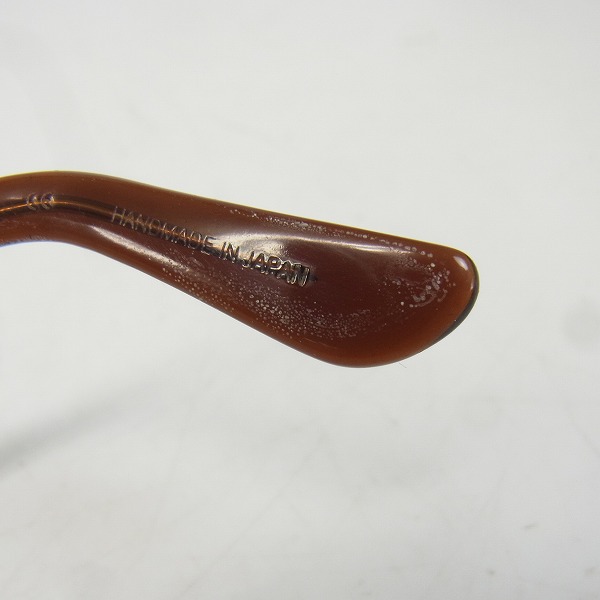 実際に弊社で買取させて頂いたOLIVER GOLDSMITH/オリバーゴールドスミス KOLUS 度入り眼鏡/メガネフレーム クリア/茶 の画像 6枚目