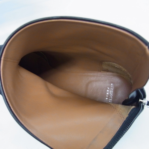 実際に弊社で買取させて頂いたGIVENCHY/ジバンシィ チェーン レザーショートブーツ 37の画像 4枚目