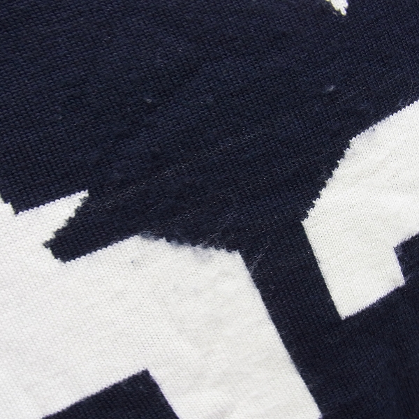 実際に弊社で買取させて頂いたuniform experiment/ユニフォームエクスペリメント NUMBERING STAR PANEL BORDER CREW NECK KNIT/2の画像 4枚目