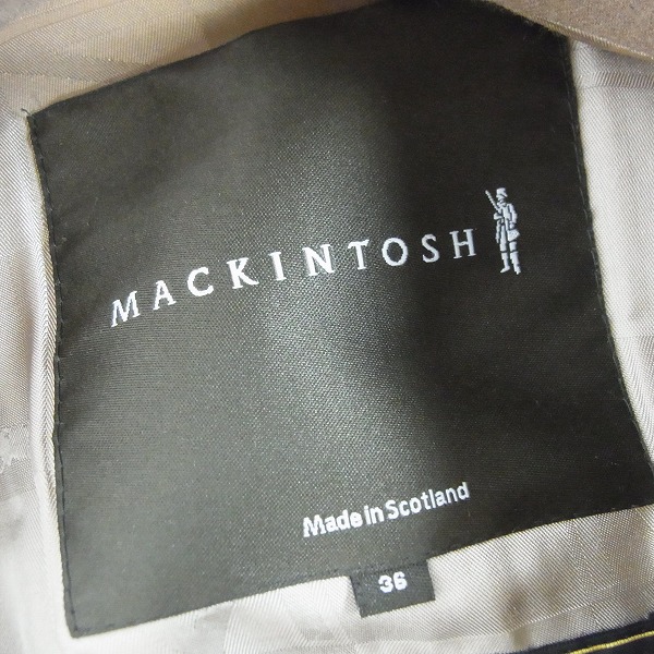 実際に弊社で買取させて頂いたMACKINTOSH/マッキントッシュ×ロロピアーナ トレンチコート/36の画像 2枚目