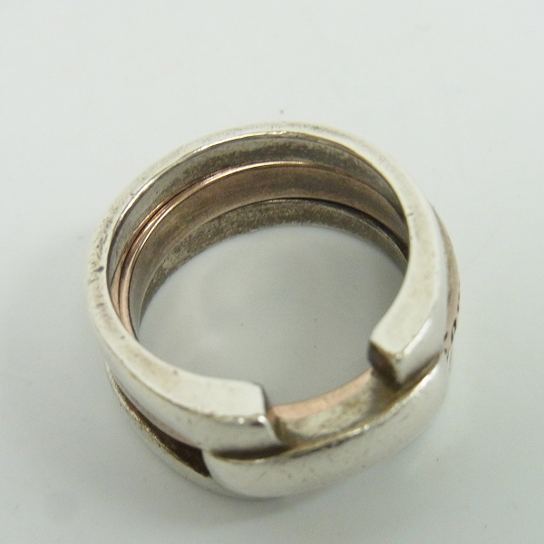 実際に弊社で買取させて頂いたLord Camelot/ロードキャメロット 3連 デザイン リング LC-617/13号の画像 2枚目