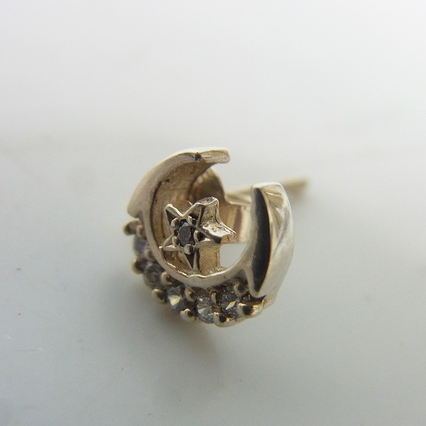 実際に弊社で買取させて頂いたLoree Rodkin/ローリーロドキン ハーフムーンインスターピアス 両耳 の画像 1枚目