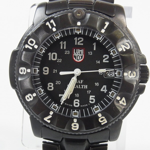 実際に弊社で買取させて頂いたLuminox/ルミノックス NIGHTHAWK 3400 SERIES F-117 ステルス Ref.3400PVD