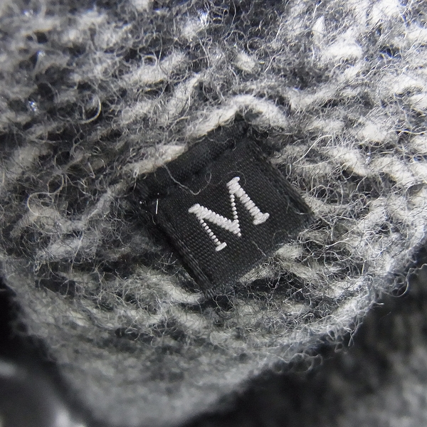 実際に弊社で買取させて頂いたGIVENCHY/ジバンシィ  グラフィックプリント レザー切替 アーガイル柄 ニット 13W 7817 633/Mの画像 5枚目