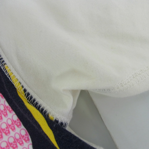 実際に弊社で買取させて頂いたlucien pellat-finet/ルシアンペラフィネ ガールプリント スカル総柄 カットソー/Tシャツ Mの画像 6枚目