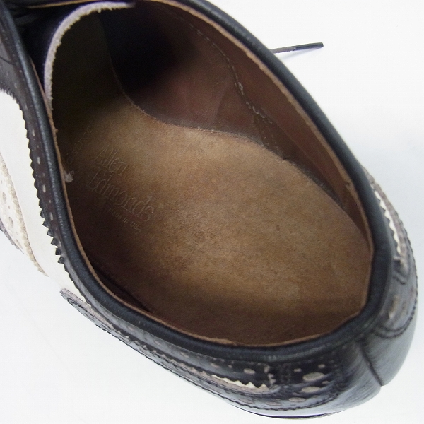 実際に弊社で買取させて頂いたAllen Edmonds/アレンエドモンズ ウィングチップ バイカラーシューズ/7Dの画像 4枚目