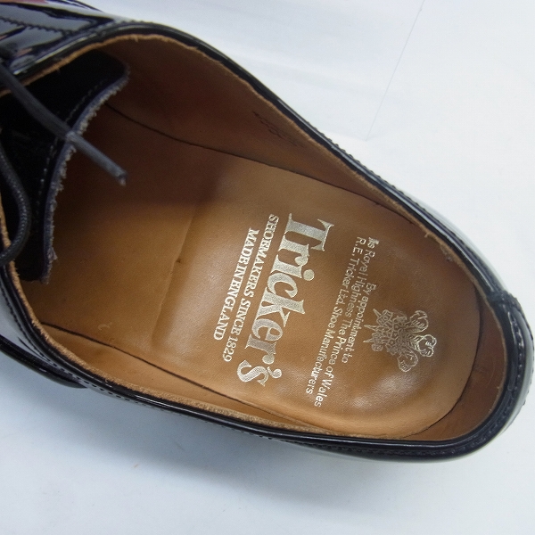 実際に弊社で買取させて頂いたTricker's/トリッカーズ エナメル/レースアップシューズ M9705/6.5の画像 4枚目